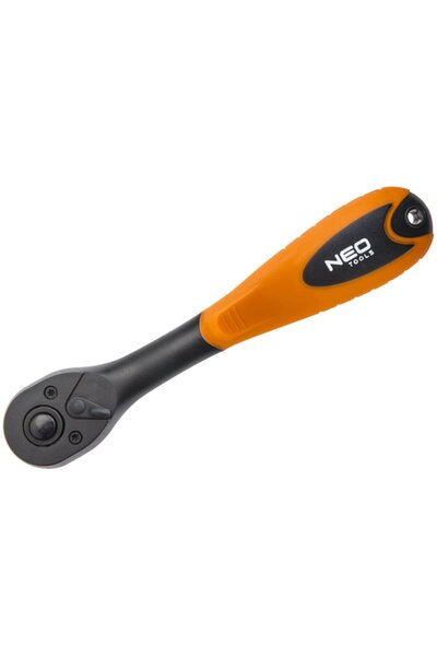 NEO Tools Racletă compozită cotită 3/8'' 200MM PROFI CrMo 72 dinți 08-513