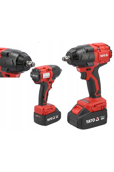 VOREL by YATO YATO Cheie de impact cu acumulator Fără perii 18V 800NM + 2x4Ah...