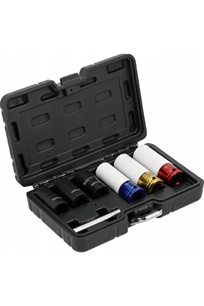 VOREL by YATO Set de chei de impact cu extractor pentru jante din aluminiu 7E...