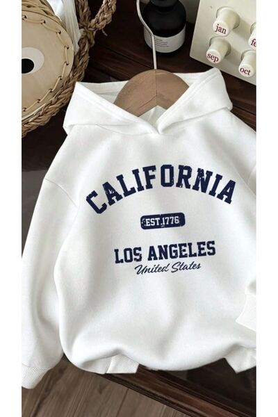 classy moda Unisex Front Text Printed Hooded 3-Thread Combed Cotton Sweatshirt