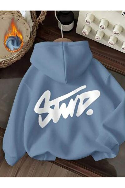 classy moda Unisex Hooded 3-Thread Combed Cotton Sweatshirt with Printed Text...
