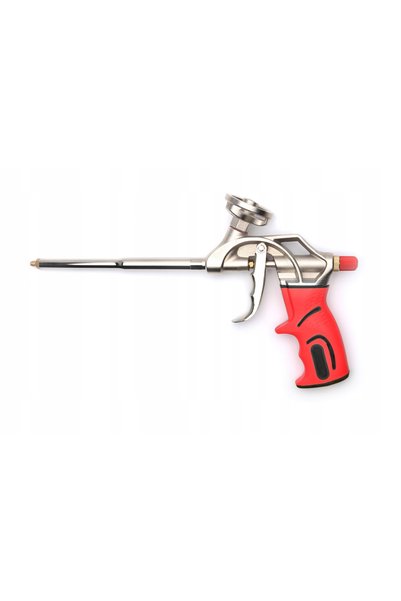 PRO PISTOL pentru spumă de montaj, nichelat, CU CORP