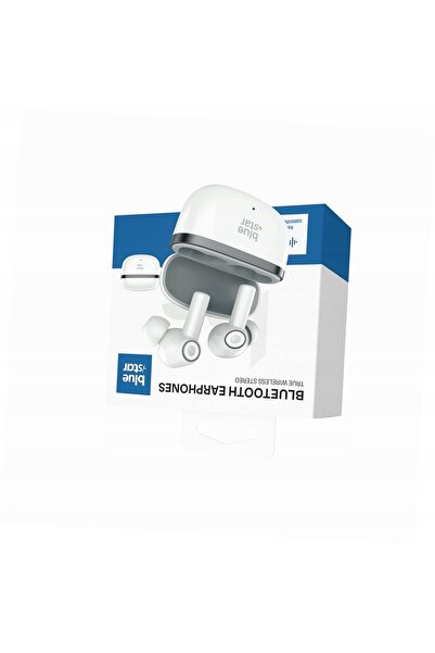 Blue Star Press Căști Blue Star AC20C TWS ENC albe intraauriculare pentru Mot...