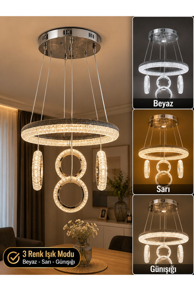 Çadırcı Aydınlatma Nova Ring 5’li LED Sarkıt Avize