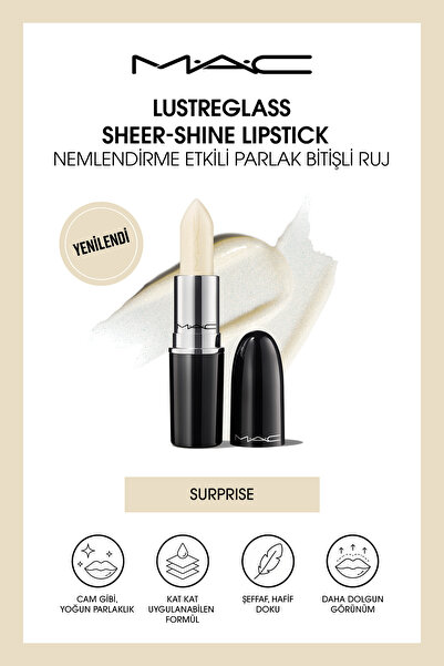 M.A.C Lustreglass Sheer-Shine Lipstick - Nemlendirme Etkili Parlak Bitişli Ru...
