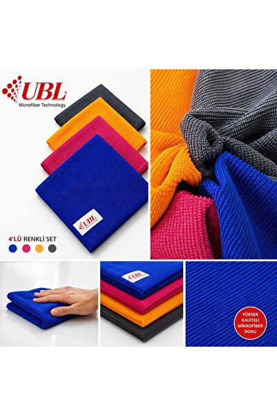 UBL MİKROFİBER TEMİZLİK BEZİ KUŞGÖZÜ 40X40 CM 4'lü