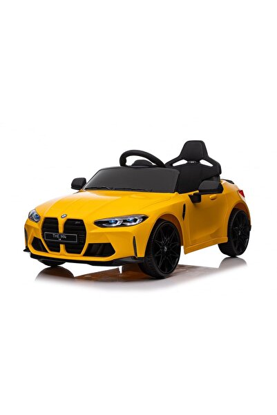 Kinderauto Mașinuță electrică BMW M4 Premium 12V pentru copii, Galbenă