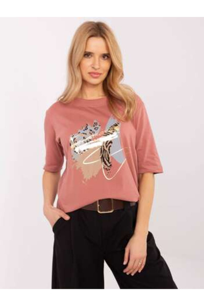 CALİMERA Bluza Dama Maneca 3/4, Animal print, Calimera, Roz Model CLM-BZ-0119.36