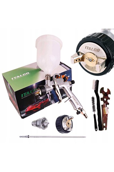 ITALCO Pistol de vopsit FLG-G - LVMP 2x Duze 1.3 + 1.6 Rezervor 600ml