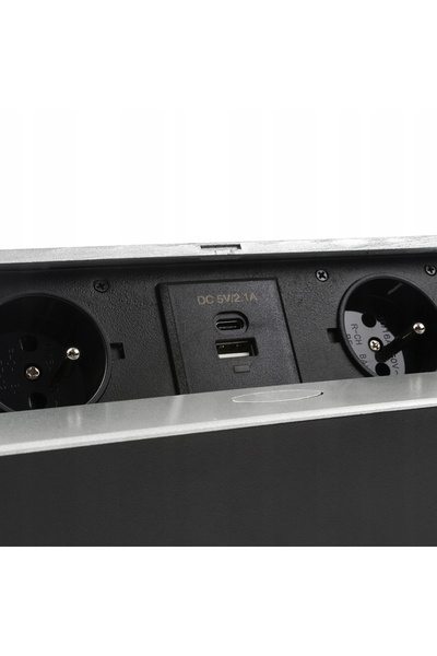 Spacetronik Priză de blat, încastrată în blatul de bucătărie, cu port USB-C, ...