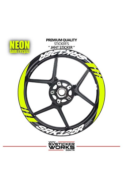 ARONA Rks srk125r wide rim cover sticker label model 16-piece set sticker hig...