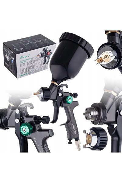AUARİTA Pistol de vopsit LION 2 LVMP 1,3mm cu rezervor de 600ml pentru vopsit
