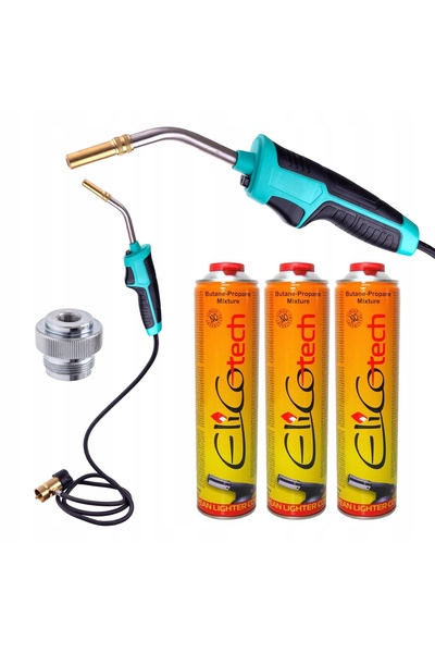 TC Technic Arzător cu gaz MAPP propan, piezo, pentru lipire la cald, furtun 3...