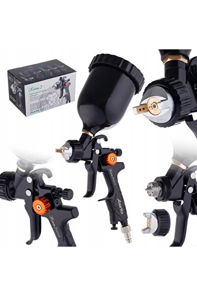 AUARİTA Pistol de vopsit LION 2 HVLP 1,7mm cu rezervor de 600ml pentru vopsit