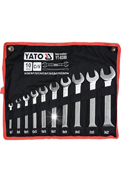 yato Set de chei plate pentru șurubelniță, 6-27mm, 10 bucăți.