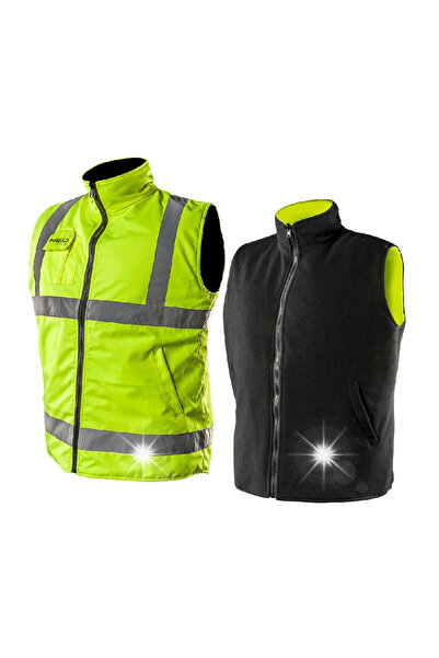 NEO Tools Vestă reflectorizantă de lucru fără mâneci, reversibilă, ROZ M NEO ...