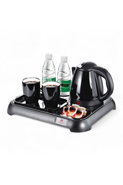 LC Hotel Hospitality Tray Set Integrated 1.2L Steel Electric Kettle with Larg...