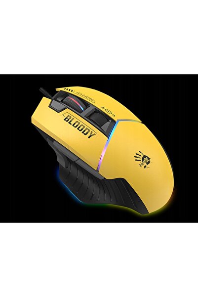 NO BRAND MUSCĂ GAMING CU FIR 12000 DPI A4Tech Bloody W95 Max USB Sports Lime