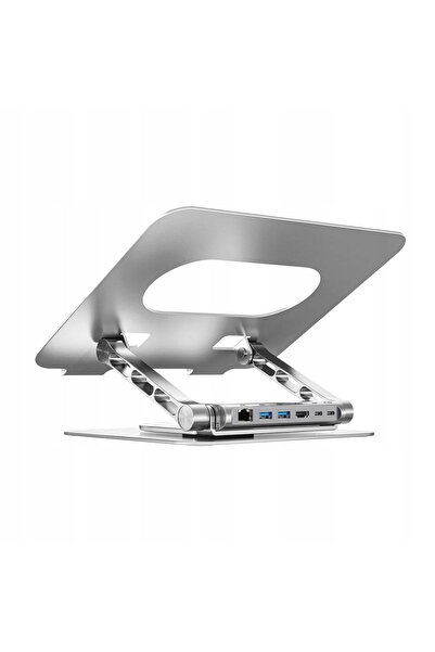 Unitek Suport pentru laptop cu hub USB-C HDMI 1.4 detașabil, 4K, PD 100W