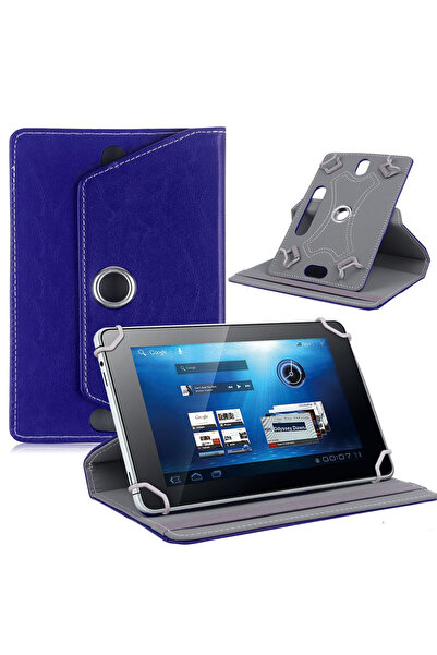 Fuchsia iPad Mini 4-5 ile Uyumlu 7.9 inç 360° Dönebilen Standlı Kapaklı Unive...