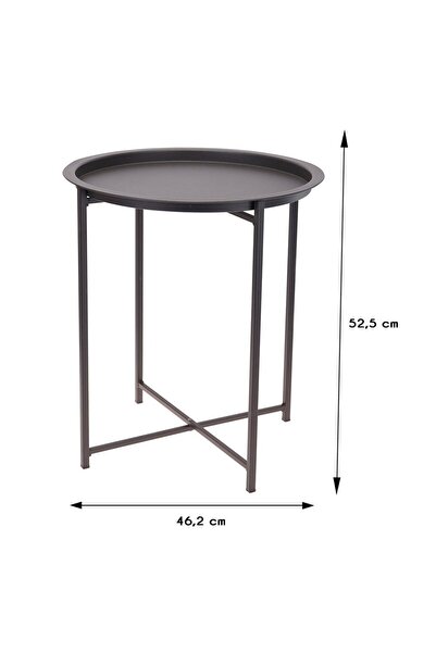 Progarden Masă de cafea industrială cu tavă, masă metalică