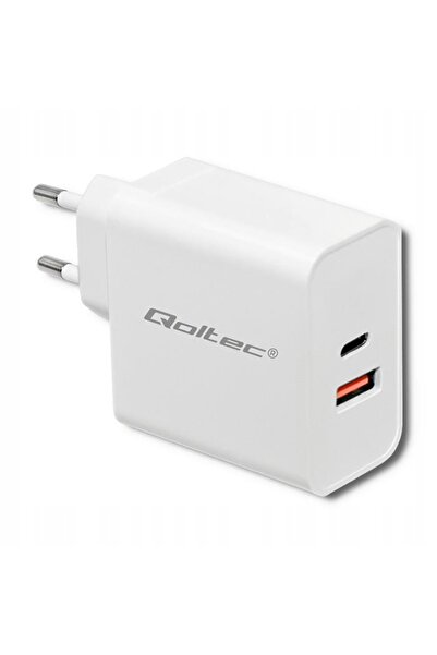 Qoltec Încărcător rapid de rețea 63W 5-20V 1.5-3A USB tip C PD USB QC 3.0