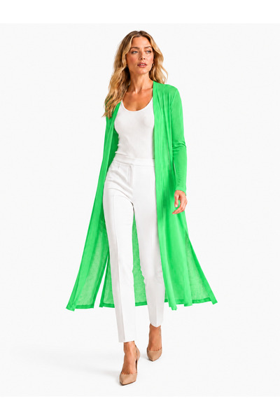 Neden Tekstil Long Thin Knitwear Cardigan Straight Cut Seasonal Loose Cardiga...
