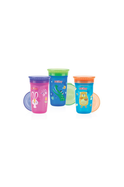 Nuby 360° Drinking Cup 300ml - 3 types