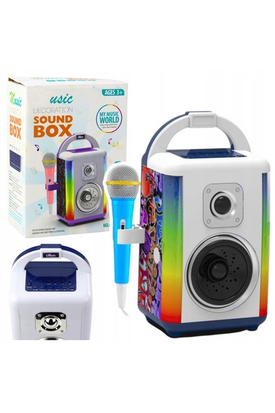 LeanToys SET MUZICAL CU MICROFON ȘI LUMINI LED
