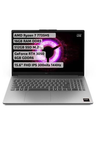 LENOVO LOQ Essential 15ARP10 AMD Ryzen 7 7735HS 16GB 512GB RTX3050 15.6 FreeD...