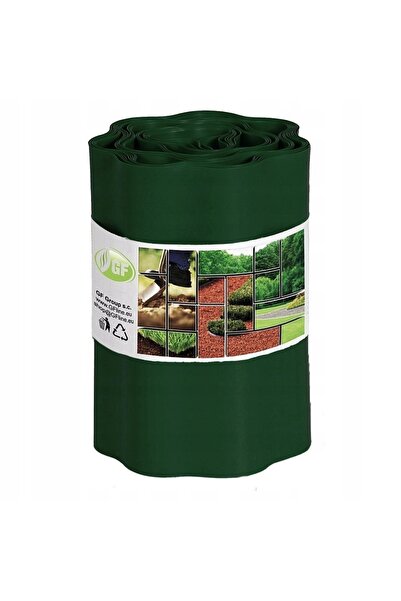 GF Garden Gard de grădină pentru gazon, 25cm, ondulat, tip palisadă, verde în...