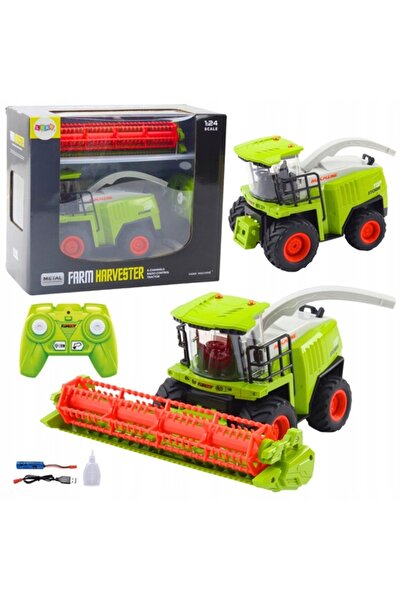 LeanToys Combină agricolă cu braț pentru cereale, telecomandată RC 2.4G