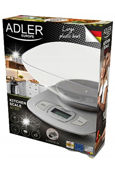 adler Cântar de bucătărie electronic de precizie 1g-5kg cu vas de 1,5L LCD ar...