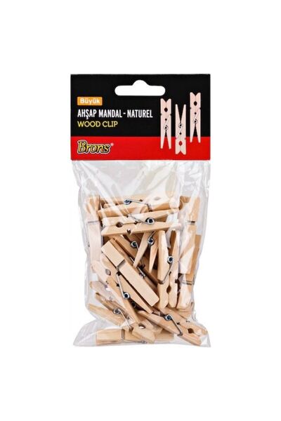 Brons Wooden Peg Natural Large Br-907