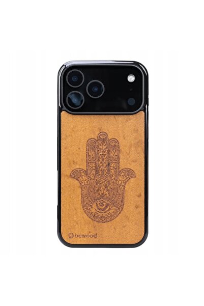 BewooDesign Husă din lemn Bewood pentru iPhone 17 Pro Max HAMSA IMBUIA