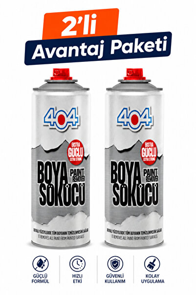 404 2'li Ekonomik Paket Boya Sökücü Sprey 400 ml