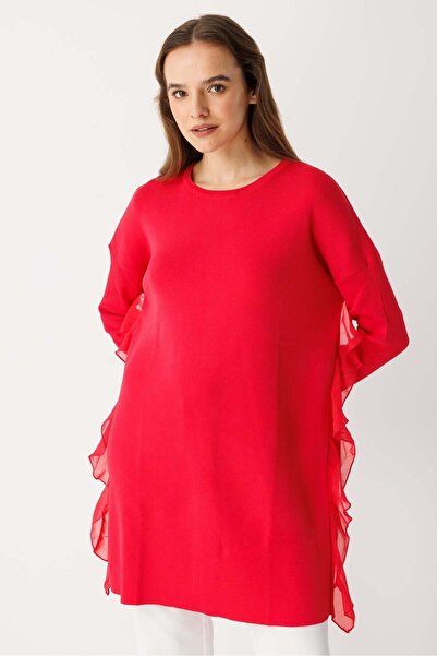 Ghisa Şifon Detaylı Tunik