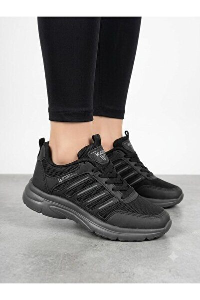 Lütfi Women's Black Sneaker Daily Ultra Light Orthopedic Sole Walking Sports ...