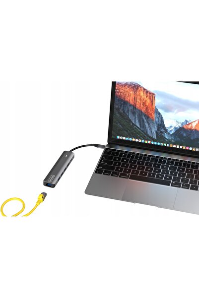 NO BRAND Hub ZENWIRE HS-HC703 USB Tip C, Gri