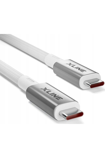 NO BRAND Cablu USB Tip-C - USB Tip-C GOTZE & JENSEN Golden Line 1 m Alb