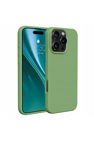 NO BRAND Husa silicon ETTERI pentru Apple iPhone 16 Pro Max verde deschis