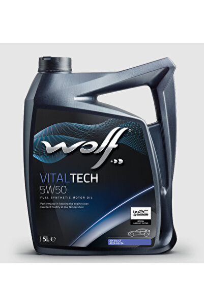 Wolf VitalTech 5W50 моторно масло за леки автомобили 5л