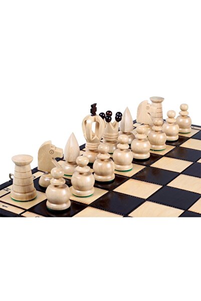 Sunrise Chess & Games KING'S Traditional Chess Top Bottom Set - LARGE - Inser...