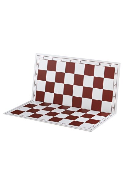 Sunrise Chess & Games Foldable plastic chessboard 4+, white and red