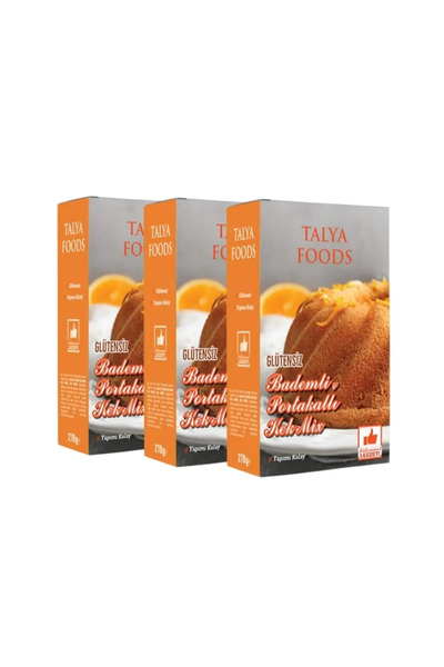 tms talya foods Talya Foods Glutensiz Kolay Yap Portakallı & Bademli Kek Mix ...