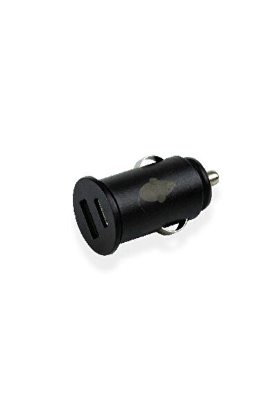 OEM Διπλός φορτιστής αυτοκινήτου USB/USB-C 2,4A GreenMouse σε μαύρο χρώμα - 4...