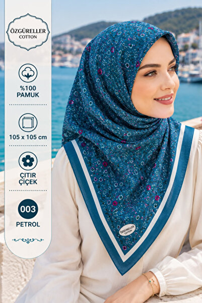 ÖZGÜRELLER Özgüreller, 105x105 cm Çıtır Desen Yazma , %100 Pamuklu Hediyelik ...