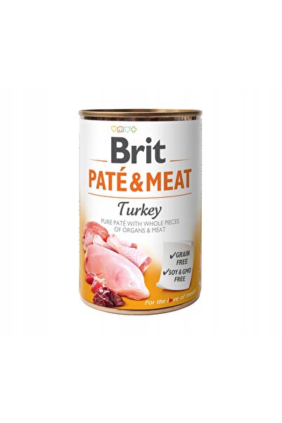 NO BRAND Hrană pentru câini BRIT Paté și Carne de Curcan 400 g
