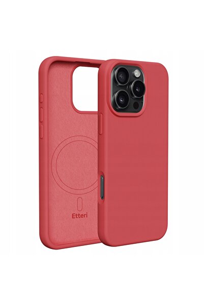 NO BRAND Husa silicon ETTERI pentru Apple iPhone 16 Pro Malinowy