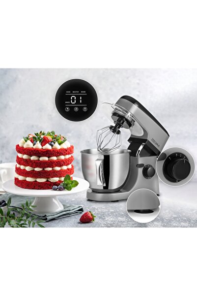 NO BRAND Robot de bucătărie planetar ZEEGMA Planet Mix 1000W Gri